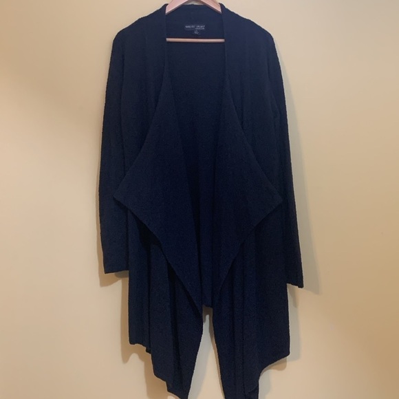 Barefoot Dreams | CozyChic Lite Island Open Front Waterfall Wrap Cardigan L/XL - Picture 13 of 16